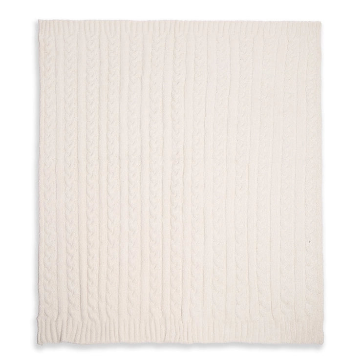 Cable Knit Luxury Throw Blanket (3 colors)