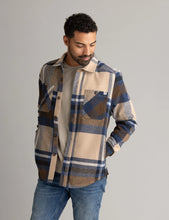 Load image into Gallery viewer, Men&#39;s Shay Cuban Sands Plaid Faux Wool Shacket
