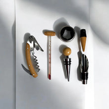 Load image into Gallery viewer, Bamboo Wine Tool Set in Bamboo Box
