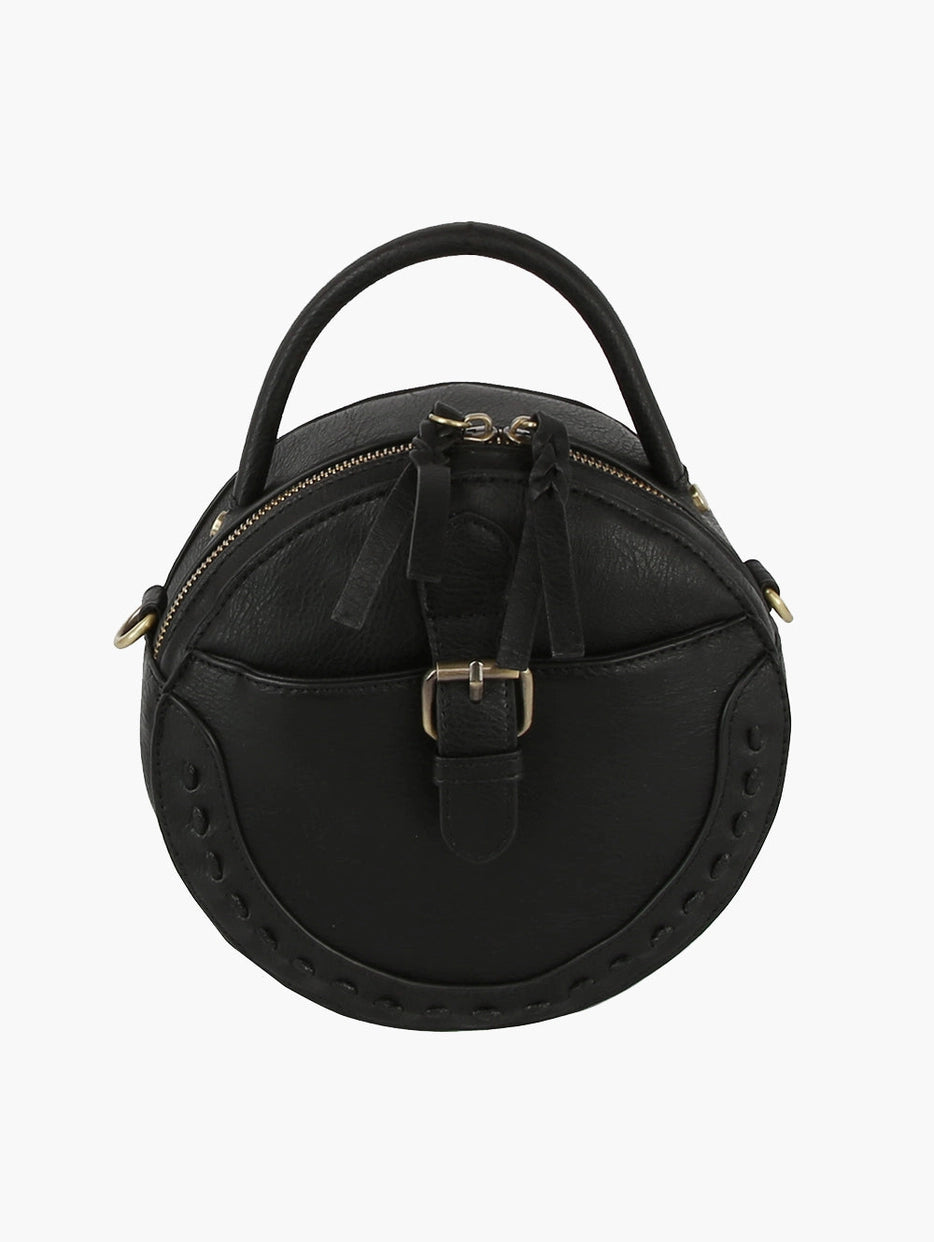 Women Circle Shoulder Crossbody Bag Purse (Various Colors)