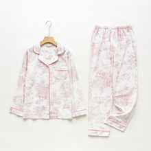 Load image into Gallery viewer, Pink Toile Women Pajamas Set
