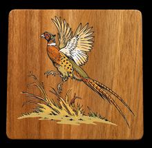 Load image into Gallery viewer, Acacia Wood Coasters Duck Fishing Hunting
