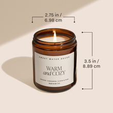 Load image into Gallery viewer, Fraser Fir Soy Candle - Amber Jar - 9 oz [Online Only]
