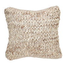 Load image into Gallery viewer, Hand Cable Knit Design Accent Cushion Wool Down Filled Home Decorative Throw Pillow 18" Square (Chunky Cable Knit) [Online Only]
