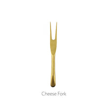 Load image into Gallery viewer, Barcelona Matte Gold Stainless Steel 5 Piece Cheese Service Gift Set [Online Only]
