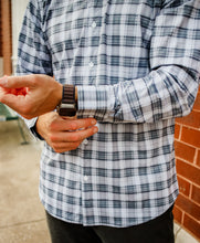 Load image into Gallery viewer, Charcoal Plaid Long-Sleeve Shirt

