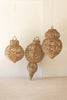 Woven Seagrass and Iron Ornaments (3 Sizes)