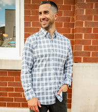 Load image into Gallery viewer, Charcoal Plaid Long-Sleeve Shirt

