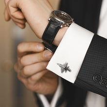Load image into Gallery viewer, Military Jet 3D Cufflinks [Online Only]
