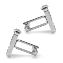 Load image into Gallery viewer, Antiqued Silver Military Tag Cufflinks [Online Only]
