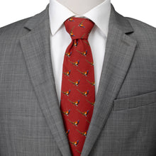 Load image into Gallery viewer, Pheasant Burgundy Men's Neck Tie [Online Only]
