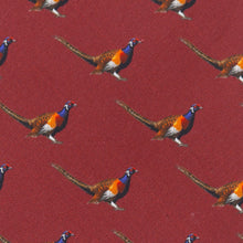 Load image into Gallery viewer, Pheasant Burgundy Men's Neck Tie [Online Only]
