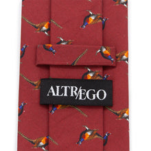 Load image into Gallery viewer, Pheasant Burgundy Men's Neck Tie [Online Only]
