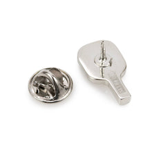 Load image into Gallery viewer, Pickleball Racket Silver Lapel Pin [Online Only]
