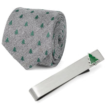 Load image into Gallery viewer, Holiday Tree Neck Tie &amp; Tie Clip Gift Set [Online Only]
