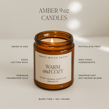 Load image into Gallery viewer, Christmas Tree Soy Candle - Amber Jar - 9 oz [Online Only]
