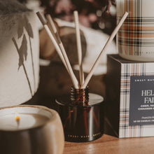 Load image into Gallery viewer, Warm and Cozy Amber Tinted Glass Jar Reed Diffuser [Online Only]

