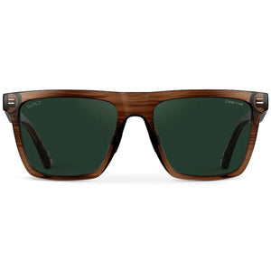 Ace Polarized Men's Sunglasses (Crystal Mesquite Grain/Green Lens) | WMP Eyewear