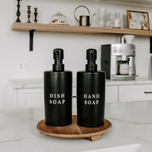 Load image into Gallery viewer, Black Stoneware Hand Soap Dispenser [Online Only]
