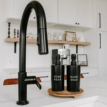 Load image into Gallery viewer, Black Stoneware Hand Soap Dispenser [Online Only]
