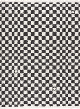 Load image into Gallery viewer, Kieu Black &amp; White Checkered Shag Rug [Online Only]
