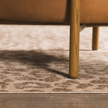 Load image into Gallery viewer, Tan Bonhill Leopard Print Area Rug [Online Only]
