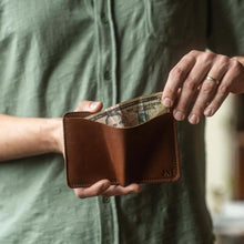 Load image into Gallery viewer, No. 714 Babe Ruth Fine Leather Bifold Front Pocket Wallet | Holtz Leather Co.
