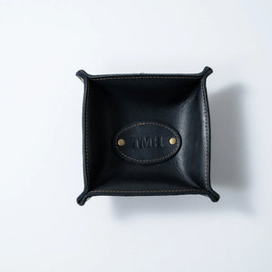 The Monticello Fine Leather Desk Valet Caddy Tray | Holtz Leather Co.