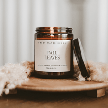 Load image into Gallery viewer, Fall Leaves Soy Candle - Amber Jar - 9 oz [Online Only]
