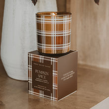 Load image into Gallery viewer, Pumpkin Spice Soy Candle - Boxed Tinted Glass Jar - 12 oz [Online Only]
