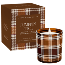 Load image into Gallery viewer, Pumpkin Spice Soy Candle - Boxed Tinted Glass Jar - 12 oz [Online Only]

