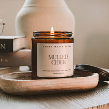 Load image into Gallery viewer, Mulled Cider Soy Candle - Amber Jar - 9 oz [Online Only]
