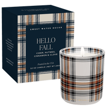 Load image into Gallery viewer, Hello Fall Soy Candle - Boxed Tinted Glass Jar - 12 oz [Online Only]

