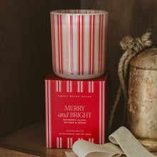 Load image into Gallery viewer, Merry and Bright Soy Candle - Boxed Tinted Glass Jar - 12 oz [Online Only]
