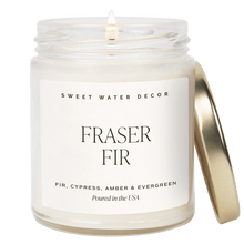 Load image into Gallery viewer, Fraser Fir Soy Candle - Clear Jar - 9 oz [Online Only]
