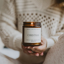 Load image into Gallery viewer, Christmas Soy Candle - Amber Jar - 9 oz [Online Only]
