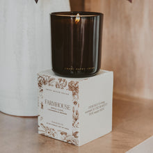 Load image into Gallery viewer, Farmhouse Soy Candle - Boxed Amber Tinted Glass Jar - 12 oz [Online Only]

