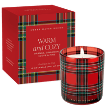 Load image into Gallery viewer, Warm and Cozy Soy Candle - Boxed Tinted Glass Jar - 12 oz [Online Only]

