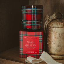 Load image into Gallery viewer, Warm and Cozy Soy Candle - Boxed Tinted Glass Jar - 12 oz [Online Only]
