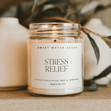 Load image into Gallery viewer, Stress Relief Soy Candle - Clear Jar - 9 oz [Online Only]
