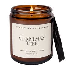 Load image into Gallery viewer, Christmas Tree Soy Candle - Amber Jar - 9 oz [Online Only]
