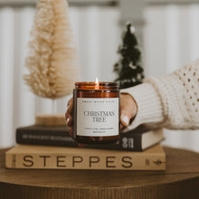 Load image into Gallery viewer, Christmas Tree Soy Candle - Amber Jar - 9 oz [Online Only]
