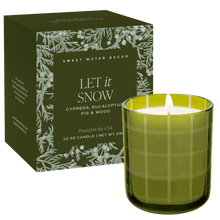 Load image into Gallery viewer, Let It Snow Soy Candle - Boxed Tinted Glass Jar - 12 oz [Online Only]
