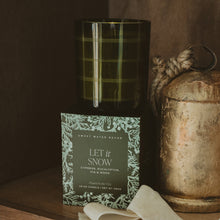 Load image into Gallery viewer, Let It Snow Soy Candle - Boxed Tinted Glass Jar - 12 oz [Online Only]
