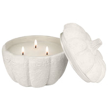 Load image into Gallery viewer, Cashmere and Vanilla Soy Candle - Cement Pumpkin Jar - 13.5 oz [Online Only]
