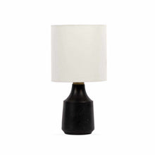 Load image into Gallery viewer, Canayan Black and Natural Resin Table Lamp [Online Only]

