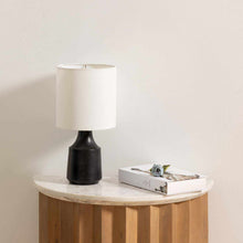 Load image into Gallery viewer, Canayan Black and Natural Resin Table Lamp [Online Only]
