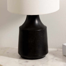 Load image into Gallery viewer, Canayan Black and Natural Resin Table Lamp [Online Only]

