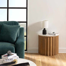 Load image into Gallery viewer, Canayan Black and Natural Resin Table Lamp [Online Only]

