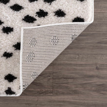 Load image into Gallery viewer, Cansu Black &amp; White Dotted Area Rug [Online Only]

